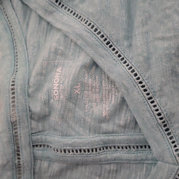 Sonoma light blueish green tshirt size xl - Picture 4 of 6